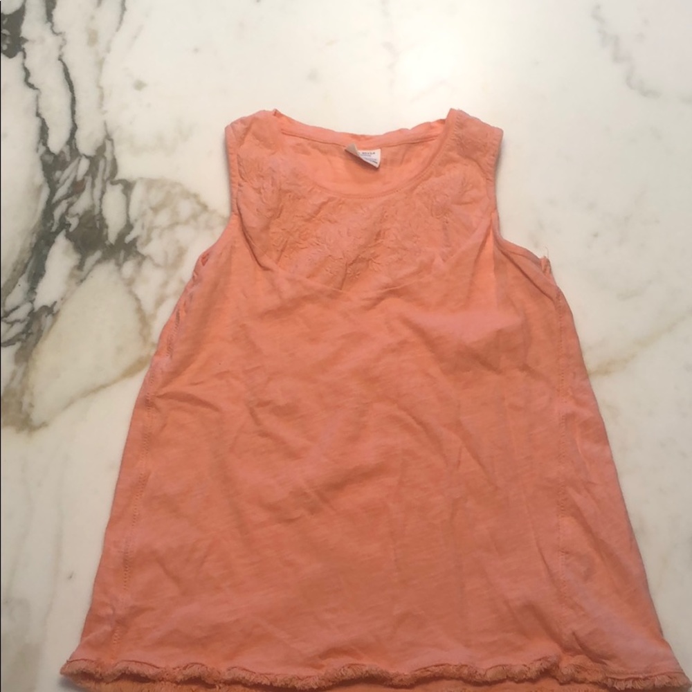 Zara girls peach tank